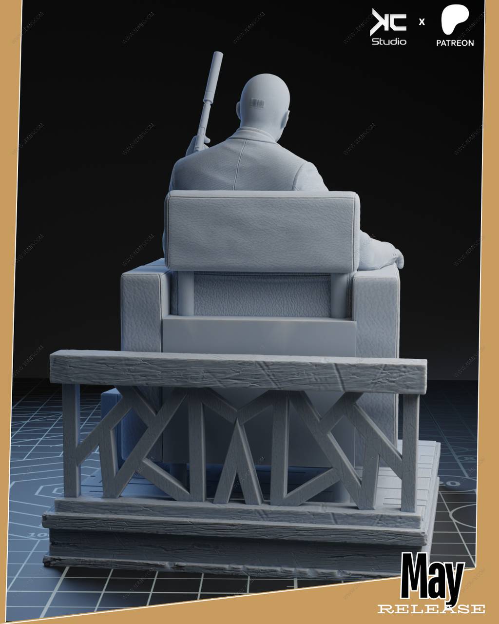 P站图纸印象馆 KcStudio 杀手 代号47 KcStudio 杀手 代号47