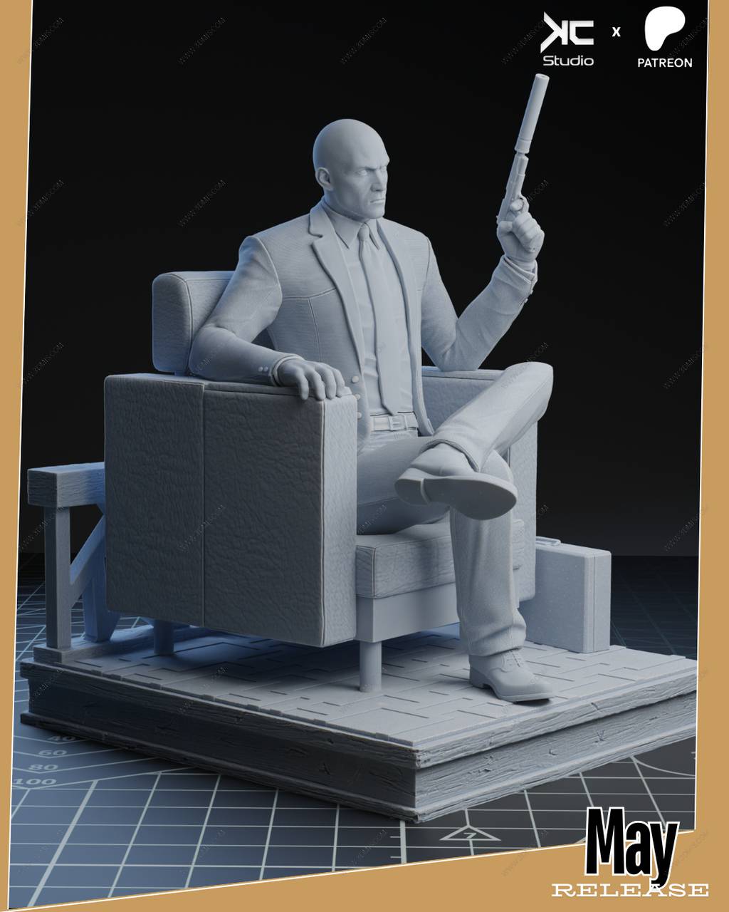 P站图纸印象馆 KcStudio 杀手 代号47 KcStudio 杀手 代号47