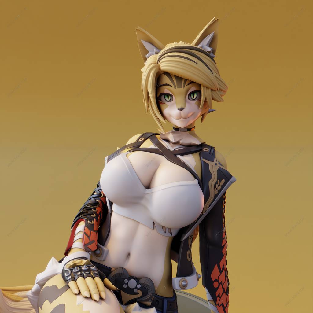 P站图纸印象馆 FunserviceSTL 绝区零 波可娜·费雷尼 FunserviceSTL 绝区零 波可娜·费雷尼