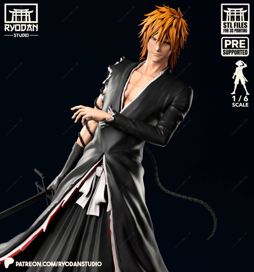 P站图纸印象馆 Ryodan 死神 黑崎一护 Ryodan 死神 黑崎一护