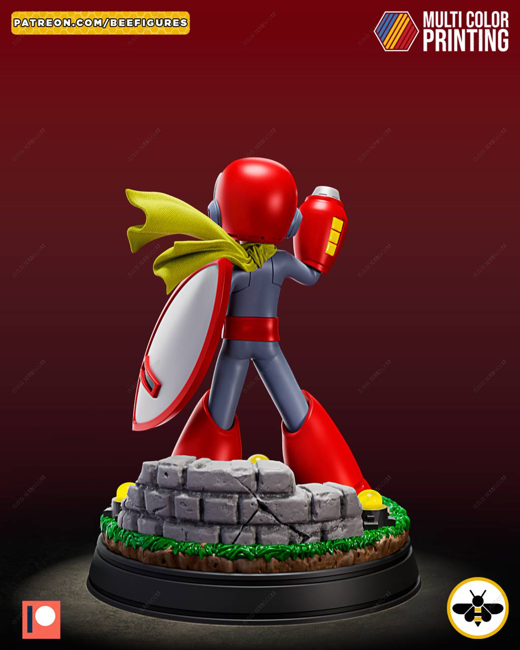 P站图纸印象馆 Bee Figures 洛克人 布鲁斯 Bee Figures 洛克人 布鲁斯
