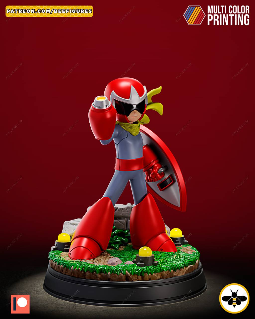 P站图纸印象馆 Bee Figures 洛克人 布鲁斯 Bee Figures 洛克人 布鲁斯