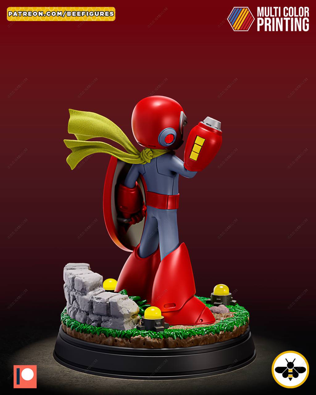 P站图纸印象馆 Bee Figures 洛克人 布鲁斯 Bee Figures 洛克人 布鲁斯