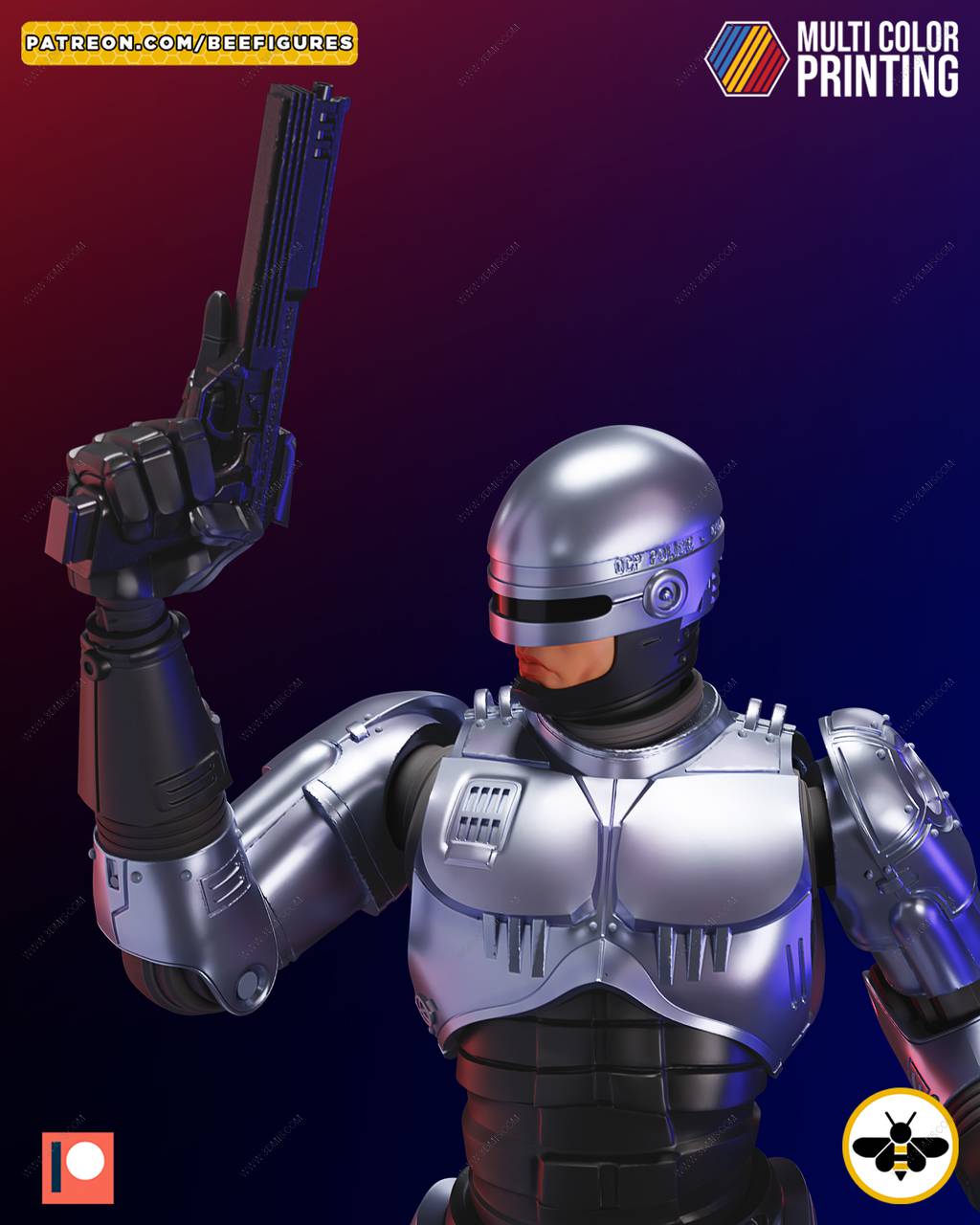 P站图纸印象馆 Bee Figures 机械战警 Bee Figures 机械战警