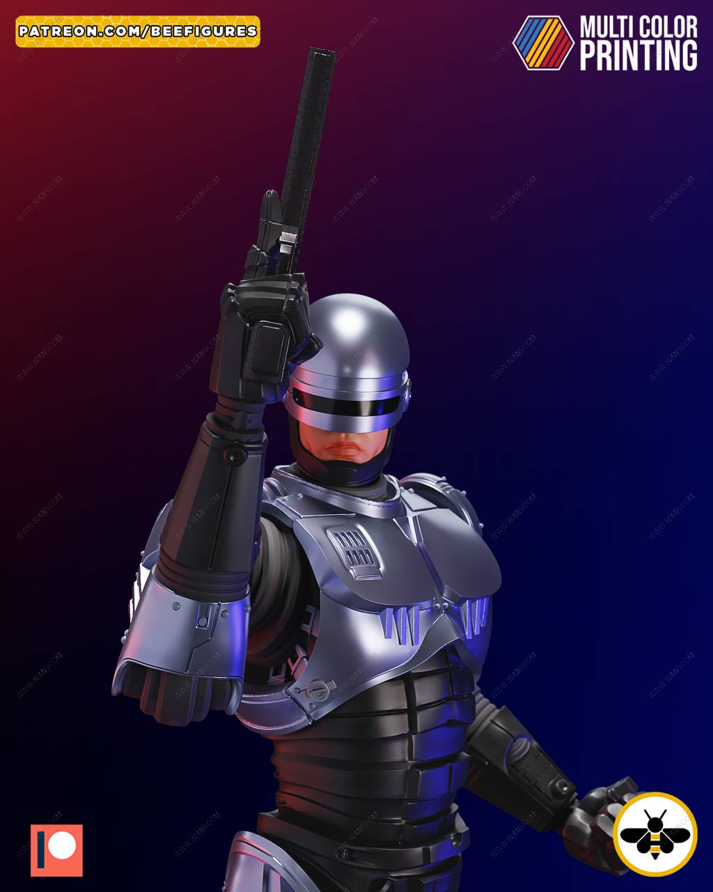 P站图纸印象馆 Bee Figures 机械战警 Bee Figures 机械战警