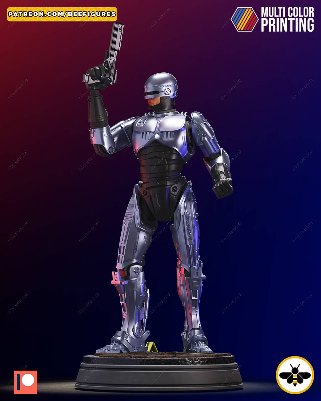 P站图纸印象馆 Bee Figures 机械战警 Bee Figures 机械战警