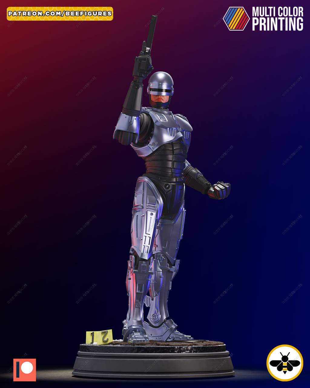 P站图纸印象馆 Bee Figures 机械战警 Bee Figures 机械战警