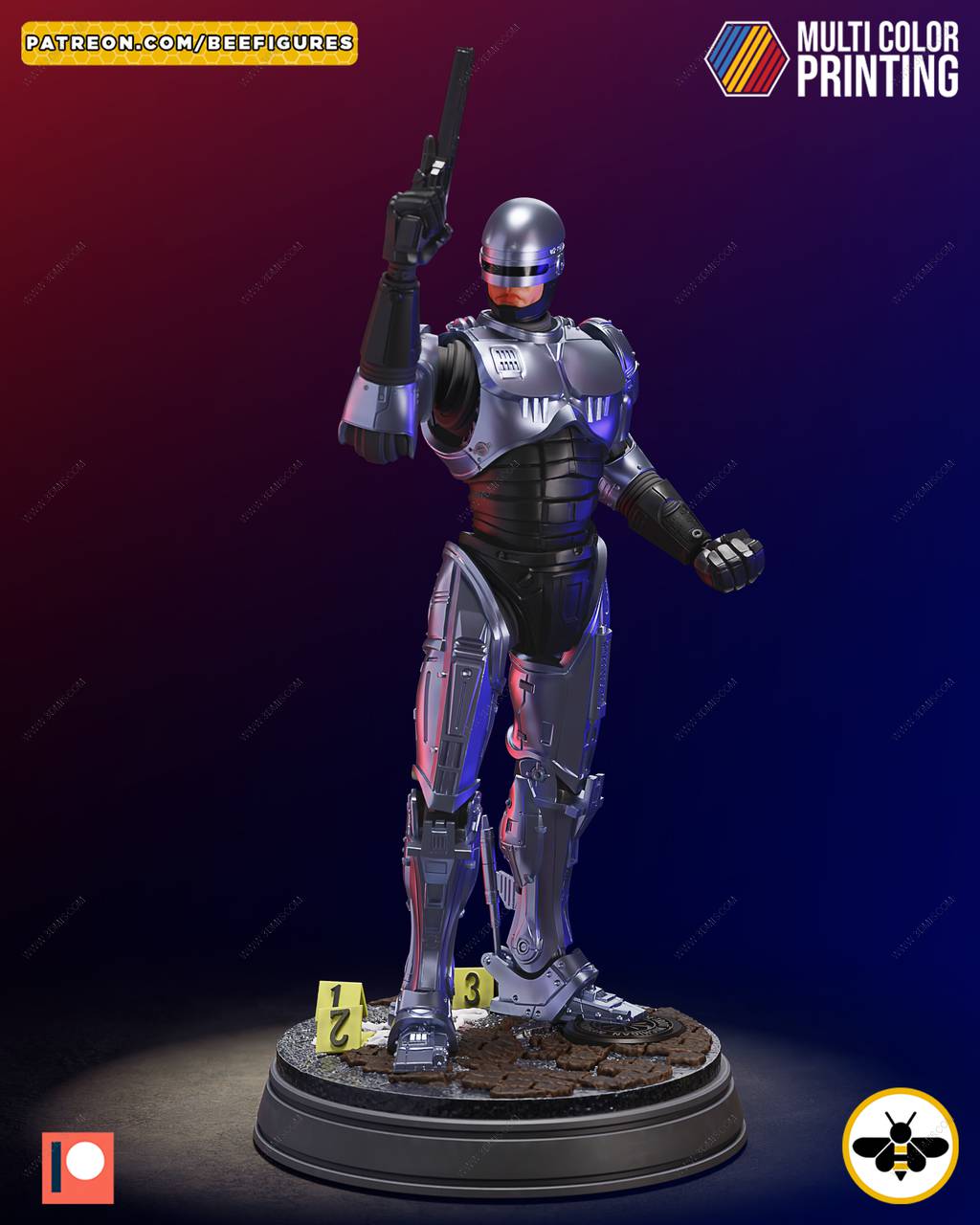 P站图纸印象馆 Bee Figures 机械战警 Bee Figures 机械战警