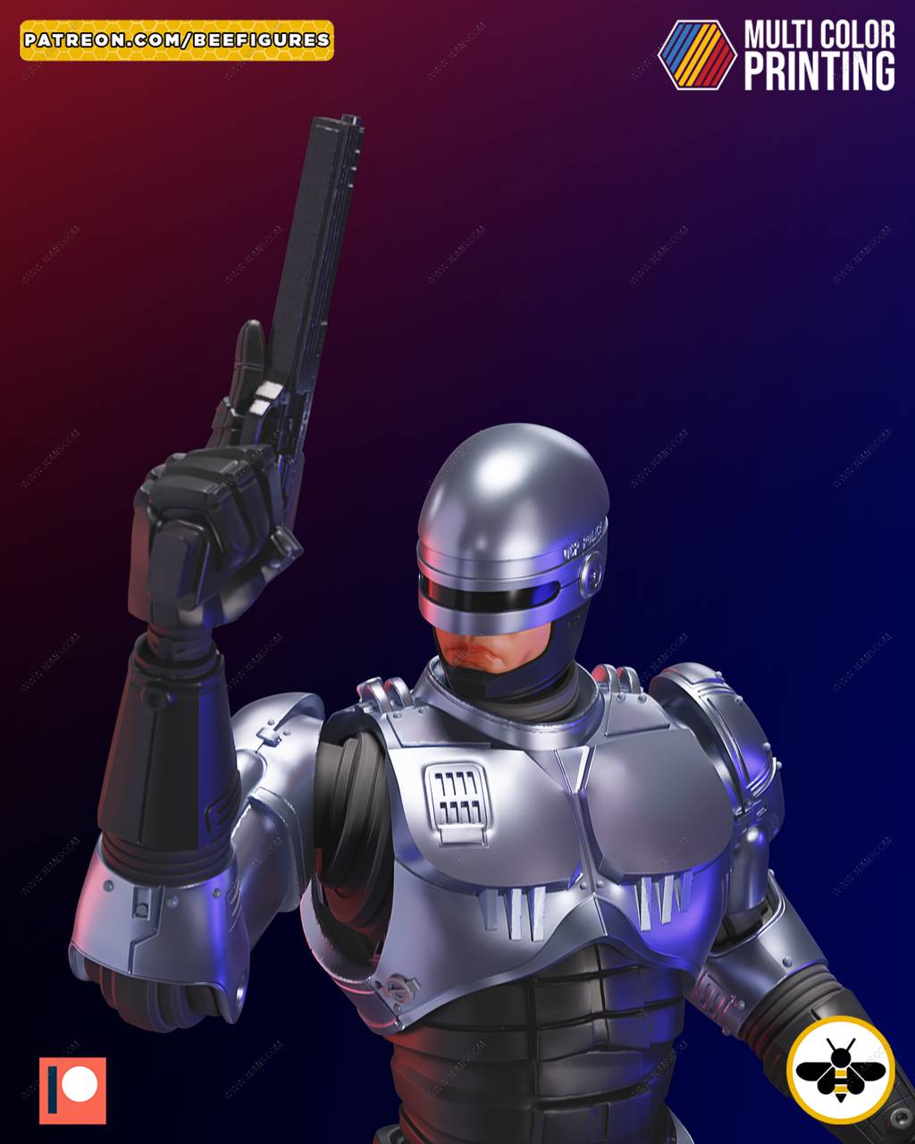 P站图纸印象馆 Bee Figures 机械战警 Bee Figures 机械战警