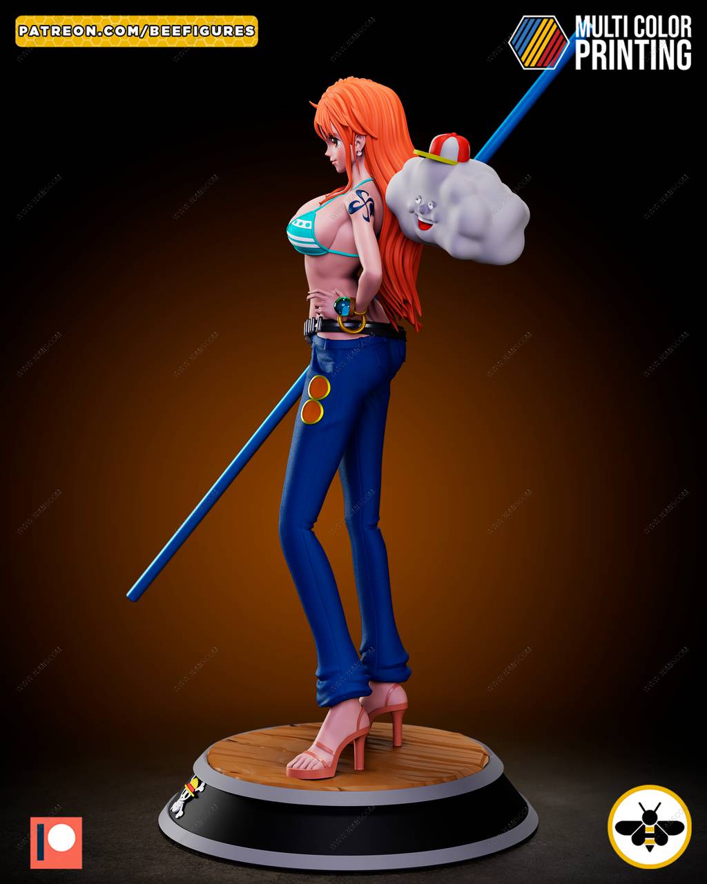 P站图纸印象馆 Bee Figures 海贼王 娜美 Bee Figures 海贼王 娜美