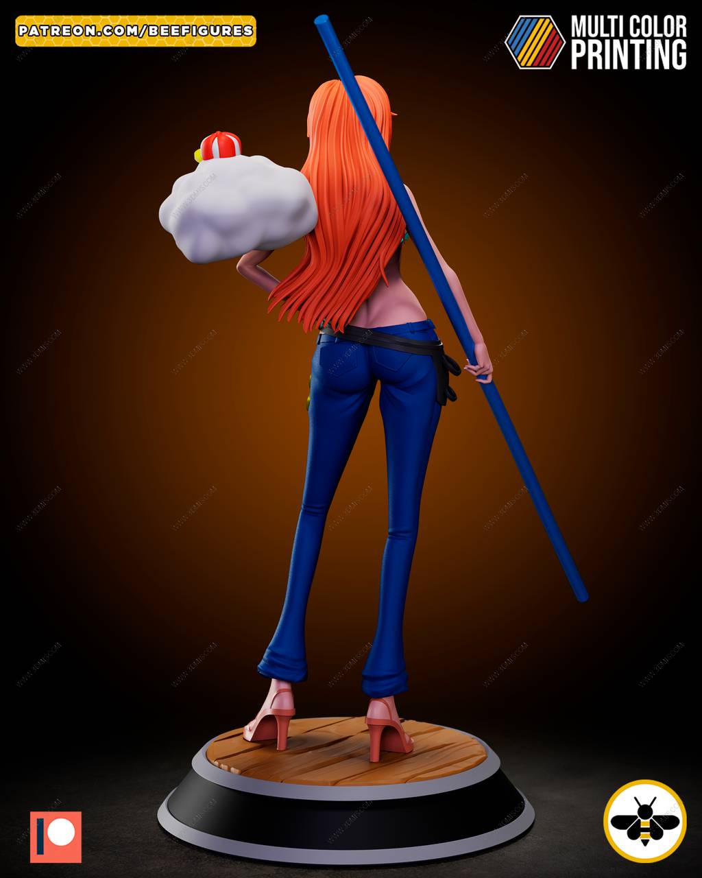 P站图纸印象馆 Bee Figures 海贼王 娜美 Bee Figures 海贼王 娜美