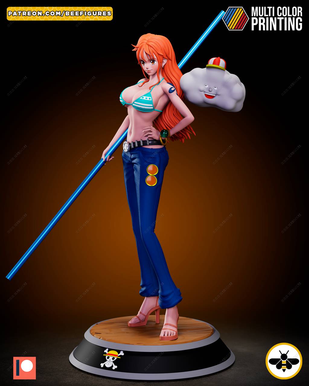 P站图纸印象馆 Bee Figures 海贼王 娜美 Bee Figures 海贼王 娜美