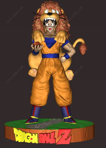 P站图纸印象馆 龙珠 悟空舞狮 龙珠 悟空舞狮