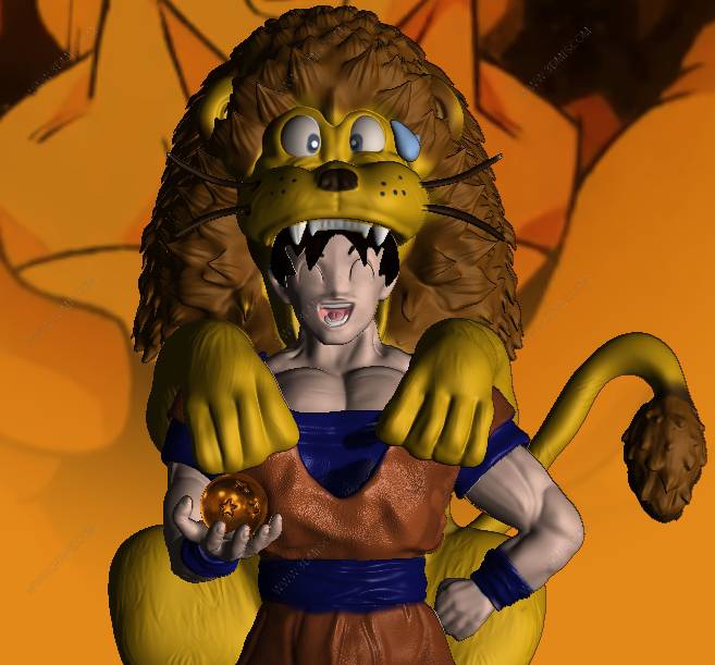 P站图纸印象馆 龙珠 悟空舞狮 龙珠 悟空舞狮