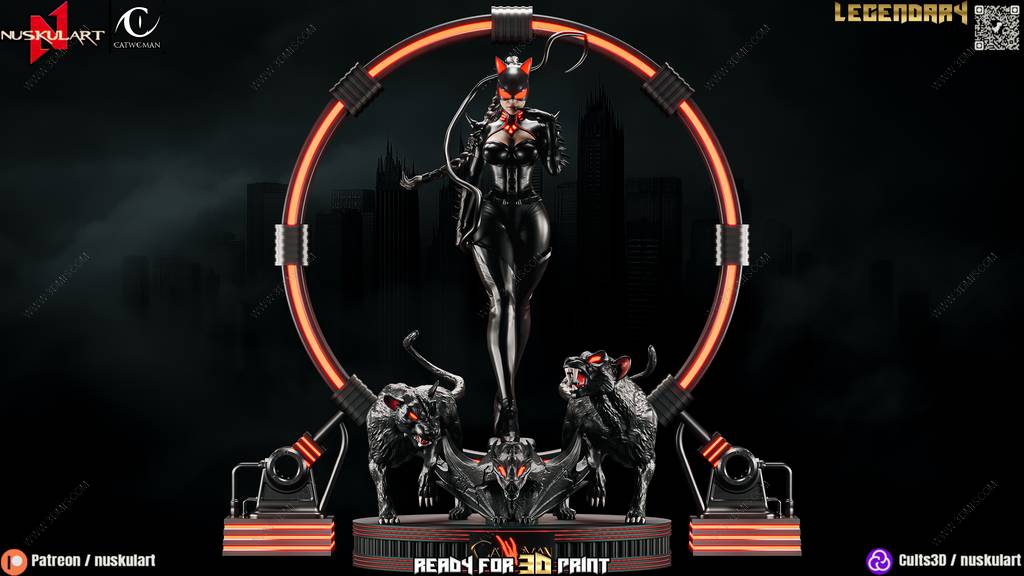 P站图纸印象馆 Nuskul Art DC漫画 猫女 Nuskul Art DC漫画 猫女