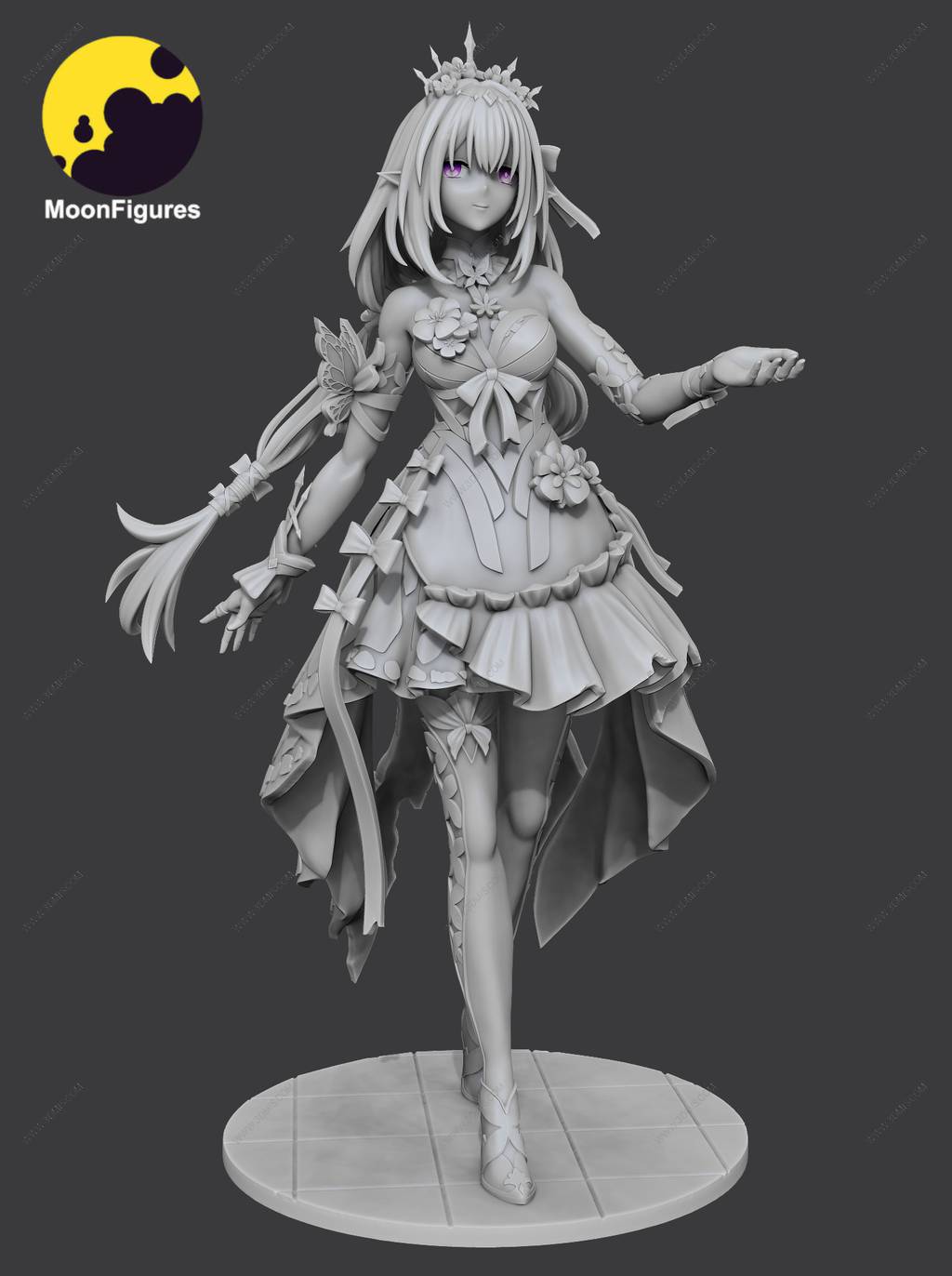 P站图纸印象馆 Moon Figures 崩坏:星穹铁道 遐蝶 Moon Figures 崩坏:星穹铁道 遐蝶