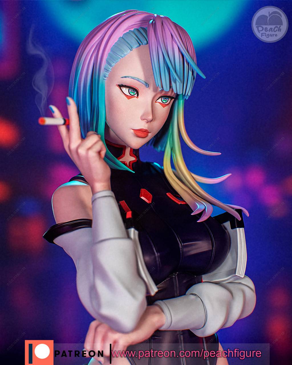 P站图纸印象馆 Peach Figure 赛博朋克 露西 Peach Figure 赛博朋克 露西