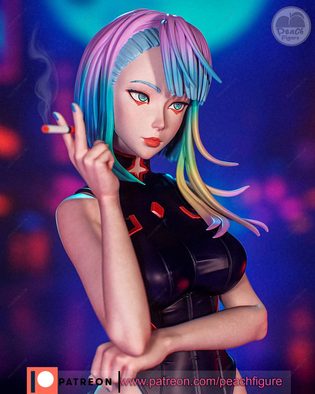 P站图纸印象馆 Peach Figure 赛博朋克 露西 Peach Figure 赛博朋克 露西