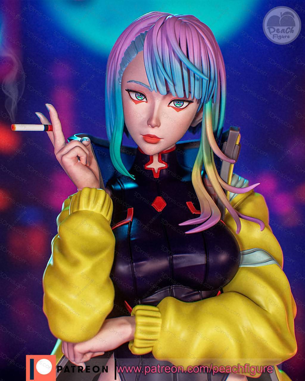 P站图纸印象馆 Peach Figure 赛博朋克 露西 Peach Figure 赛博朋克 露西