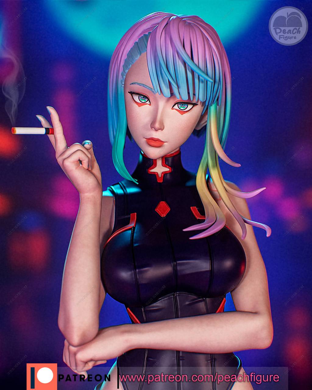 P站图纸印象馆 Peach Figure 赛博朋克 露西 Peach Figure 赛博朋克 露西