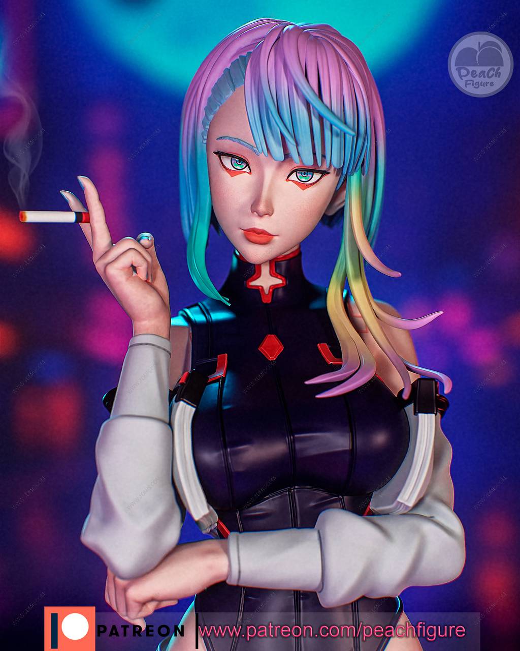 P站图纸印象馆 Peach Figure 赛博朋克 露西 Peach Figure 赛博朋克 露西