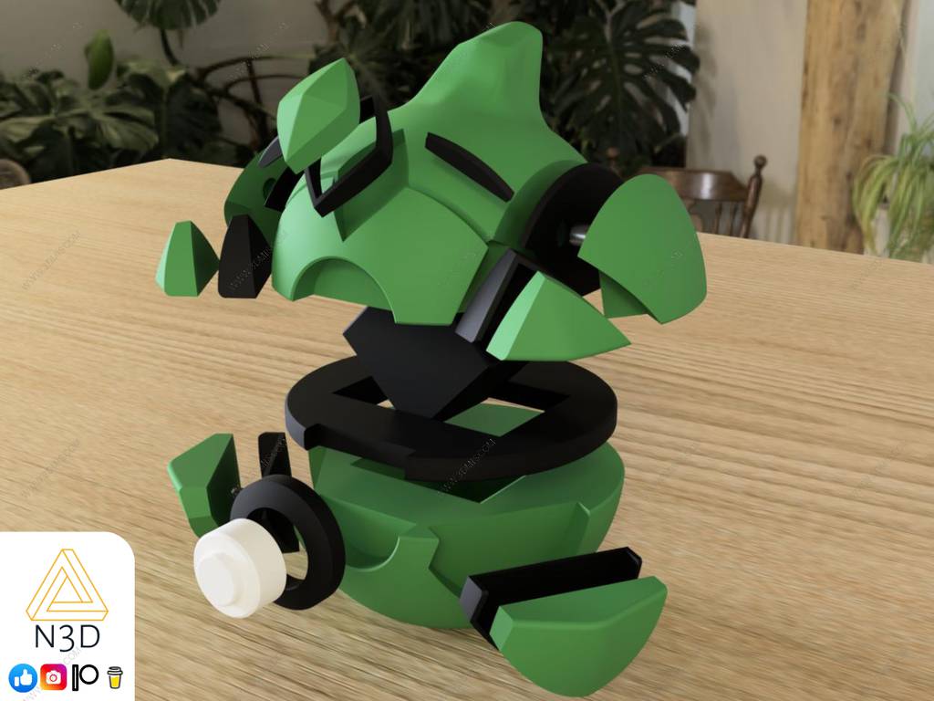 P站图纸印象馆 精灵宝可梦 铁甲蛹 精灵宝可梦 铁甲蛹