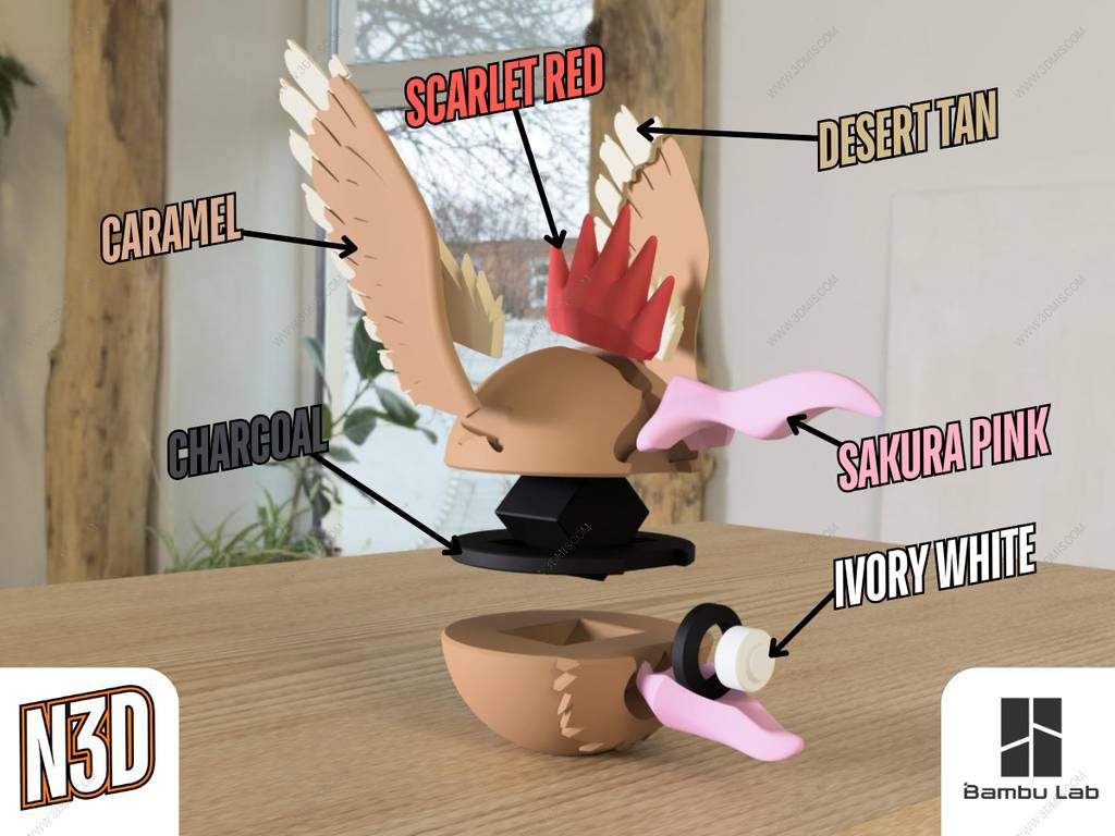 P站图纸印象馆 精灵宝可梦 大嘴雀 精灵宝可梦 大嘴雀