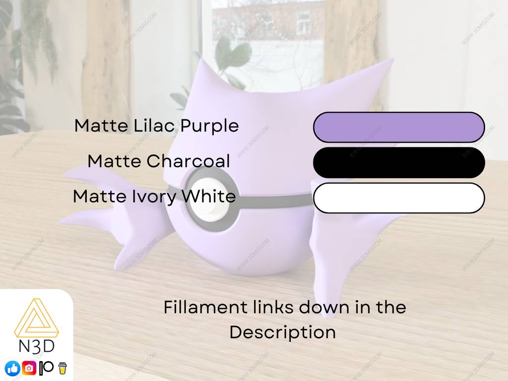 P站图纸印象馆 精灵宝可梦 鬼斯通 精灵宝可梦 鬼斯通