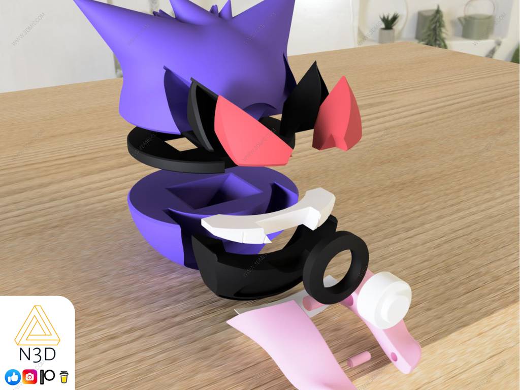 P站图纸印象馆 精灵宝可梦 耿鬼 精灵宝可梦 耿鬼