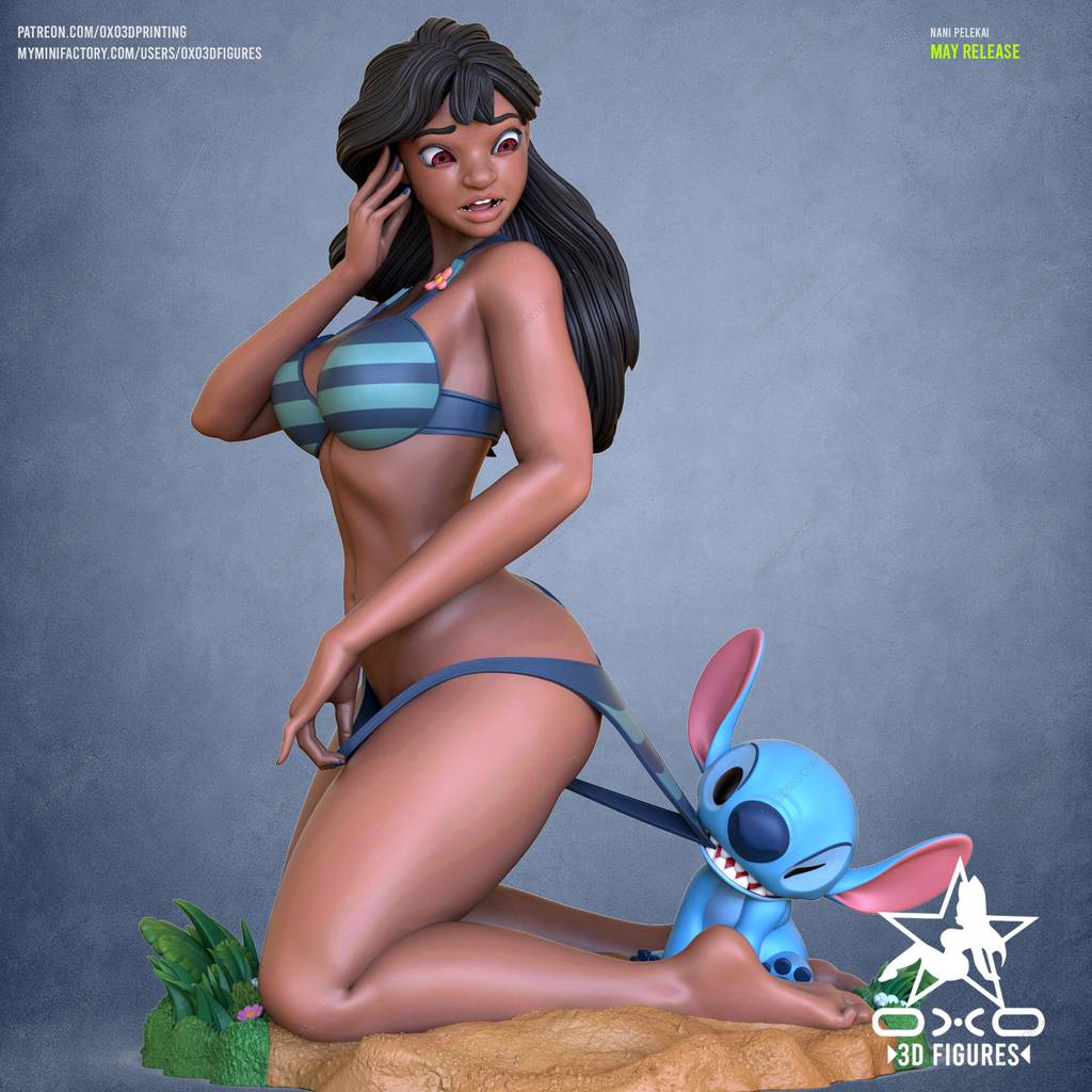 P站图纸印象馆 OXO3D 星际宝贝 莉萝 OXO3D 星际宝贝 莉萝