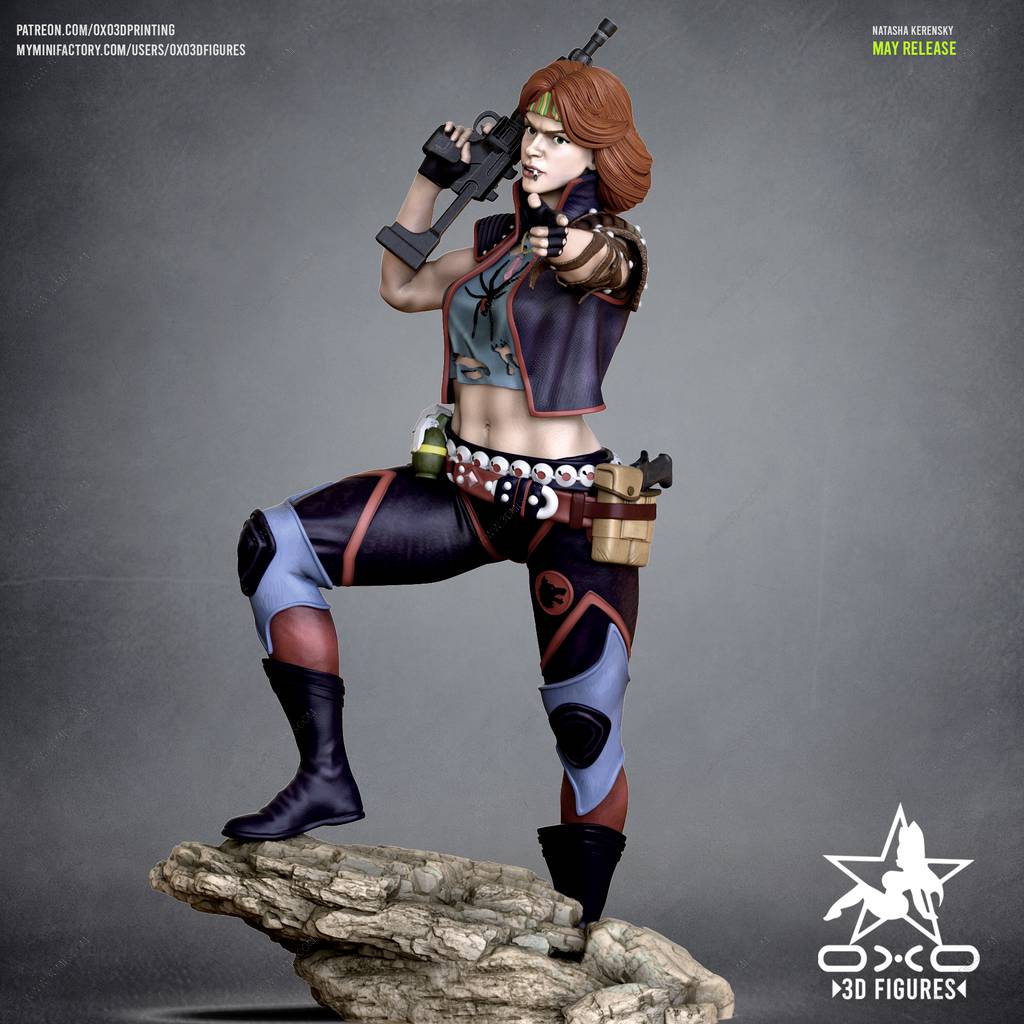 P站图纸印象馆 OXO3D 黑寡妇 娜塔莎 OXO3D 黑寡妇 娜塔莎