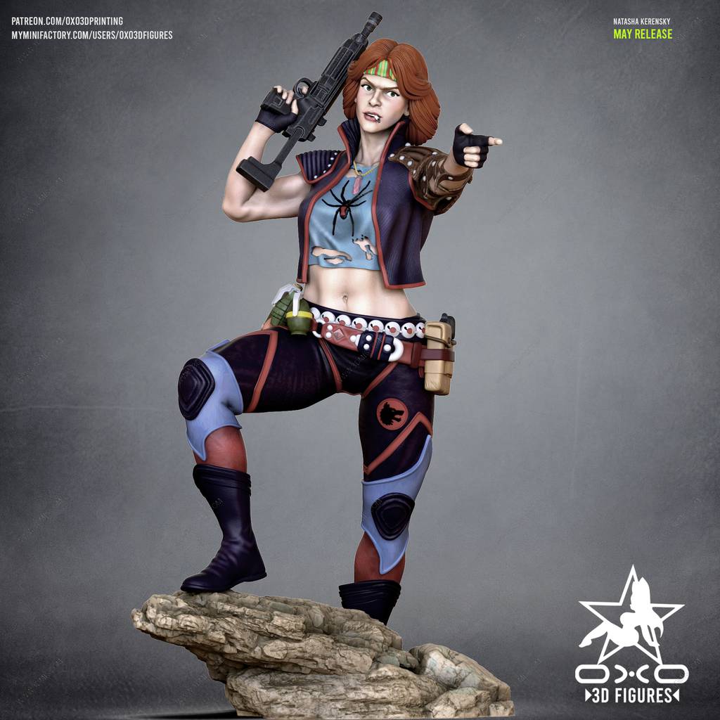 P站图纸印象馆 OXO3D 黑寡妇 娜塔莎 OXO3D 黑寡妇 娜塔莎