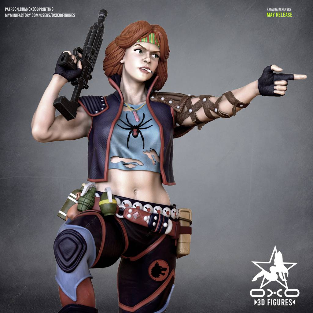 P站图纸印象馆 OXO3D 黑寡妇 娜塔莎 OXO3D 黑寡妇 娜塔莎