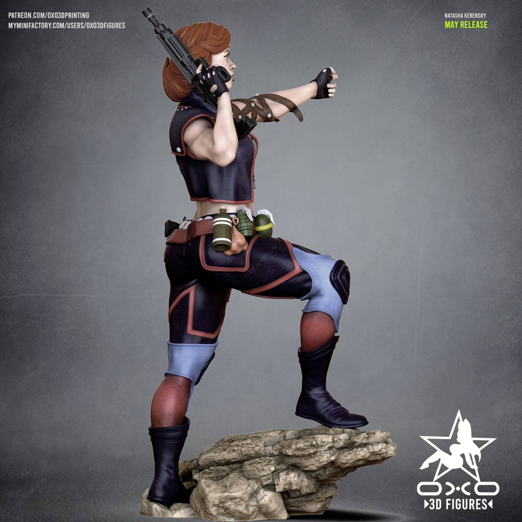 P站图纸印象馆 OXO3D 黑寡妇 娜塔莎 OXO3D 黑寡妇 娜塔莎