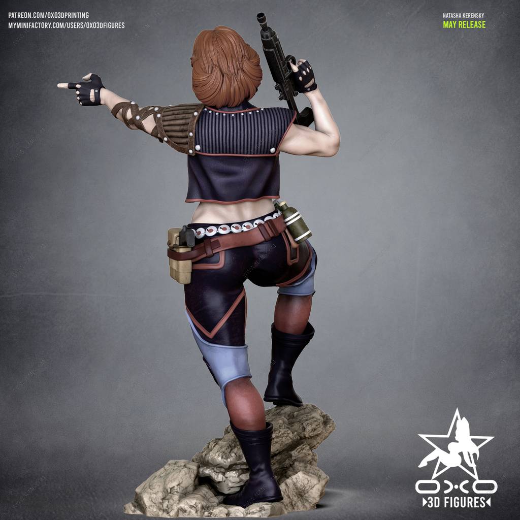 P站图纸印象馆 OXO3D 黑寡妇 娜塔莎 OXO3D 黑寡妇 娜塔莎