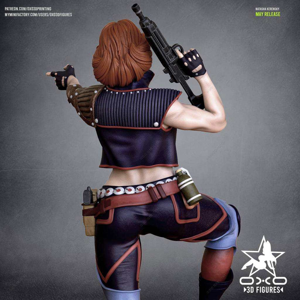 P站图纸印象馆 OXO3D 黑寡妇 娜塔莎 OXO3D 黑寡妇 娜塔莎