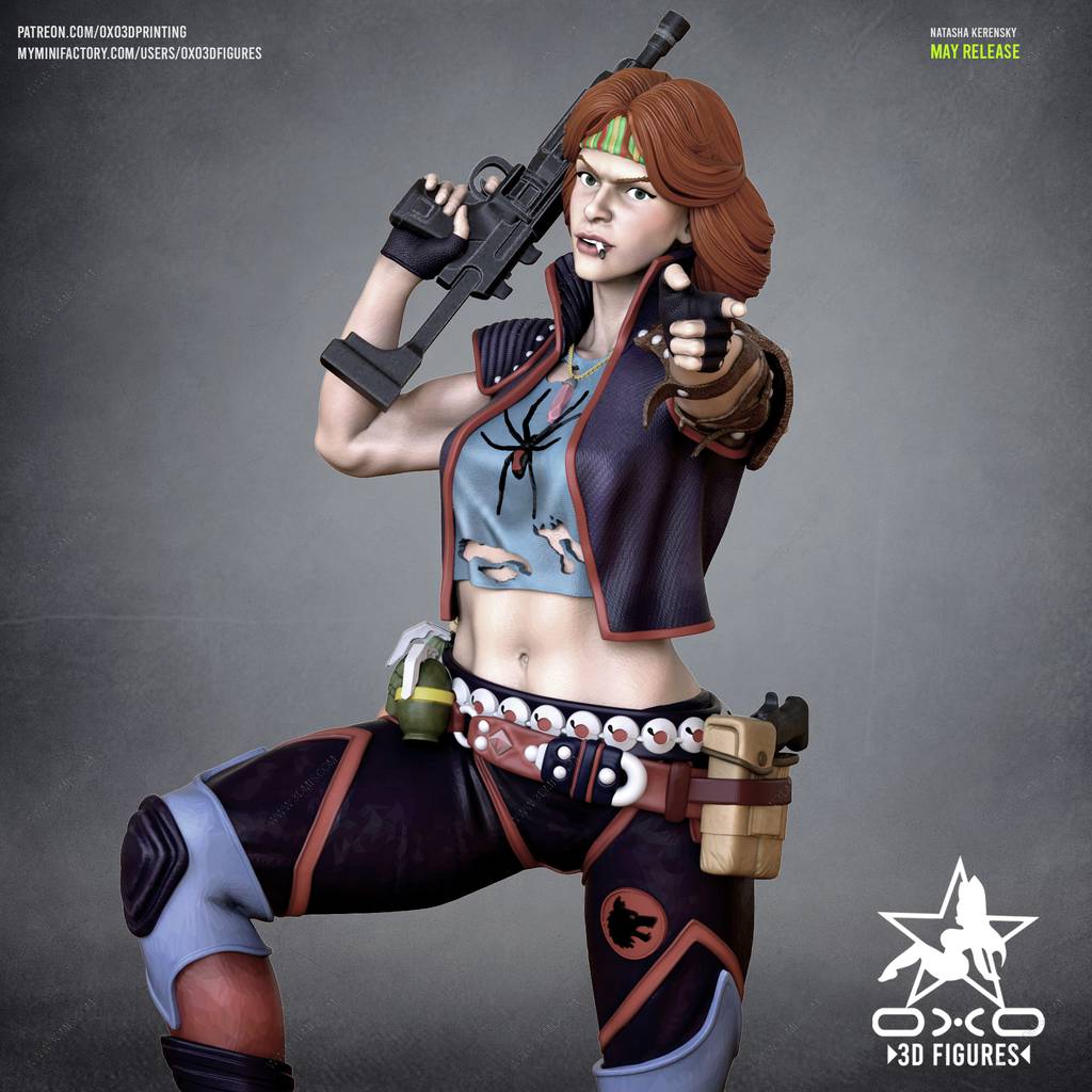 P站图纸印象馆 OXO3D 黑寡妇 娜塔莎 OXO3D 黑寡妇 娜塔莎