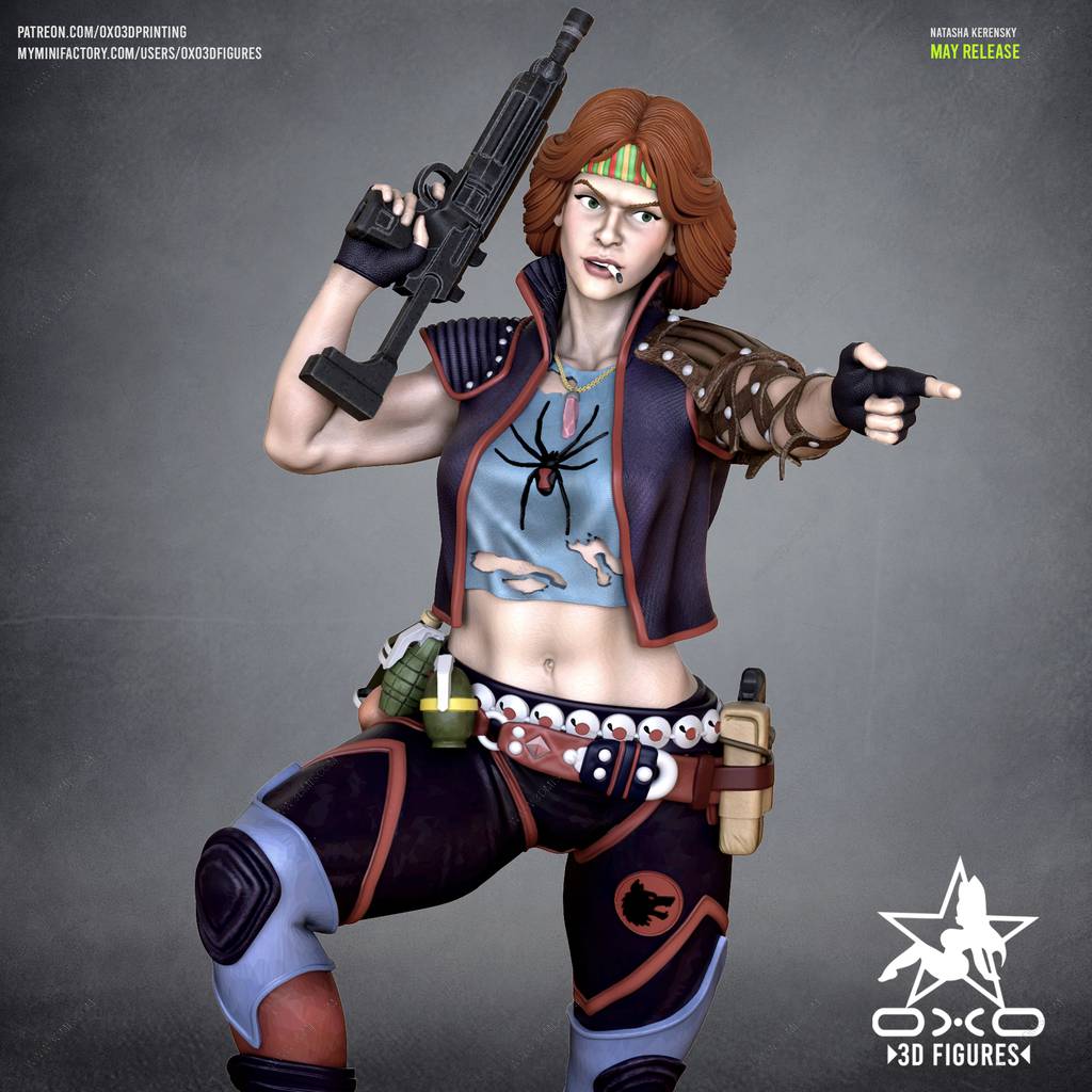 P站图纸印象馆 OXO3D 黑寡妇 娜塔莎 OXO3D 黑寡妇 娜塔莎