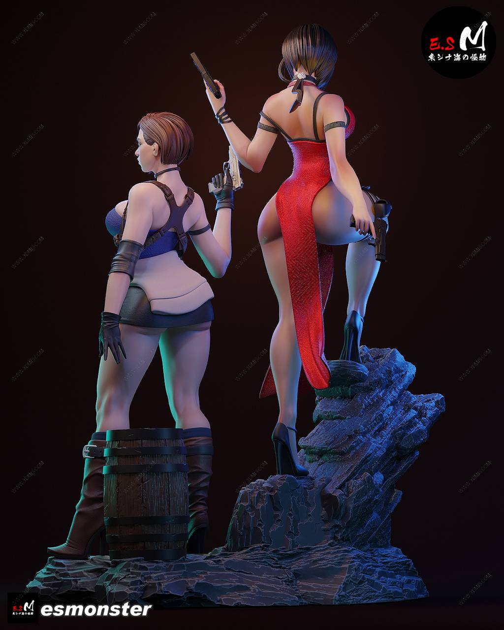 P站图纸印象馆 ESMonster 生化危机 艾达·王和吉尔·瓦伦蒂安 ESMonster 生化危机 艾达·王和吉尔·瓦伦蒂安