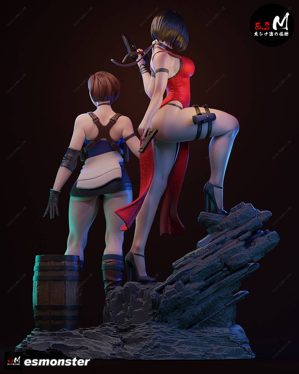 P站图纸印象馆 ESMonster 生化危机 艾达·王和吉尔·瓦伦蒂安 ESMonster 生化危机 艾达·王和吉尔·瓦伦蒂安