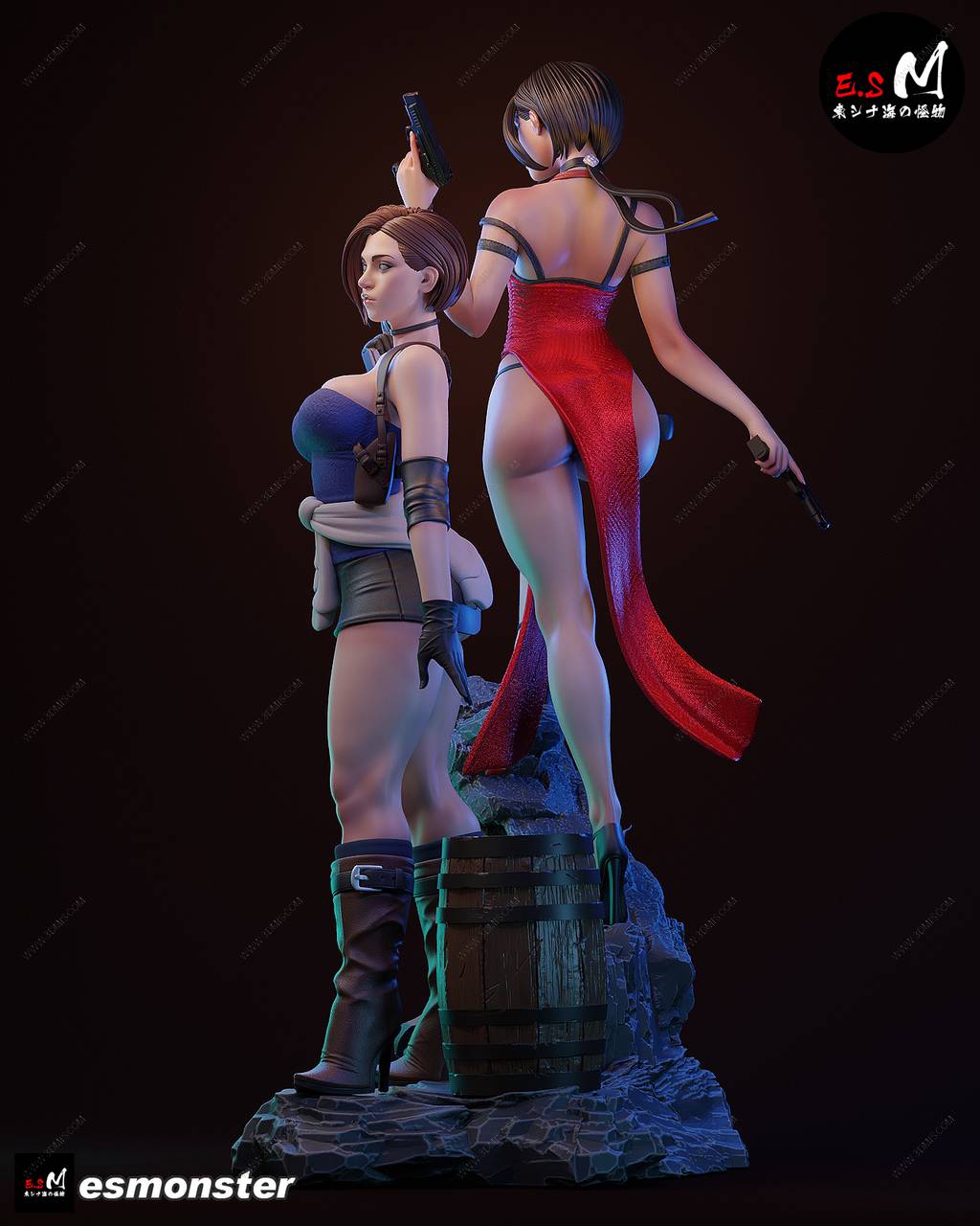 P站图纸印象馆 ESMonster 生化危机 艾达·王和吉尔·瓦伦蒂安 ESMonster 生化危机 艾达·王和吉尔·瓦伦蒂安