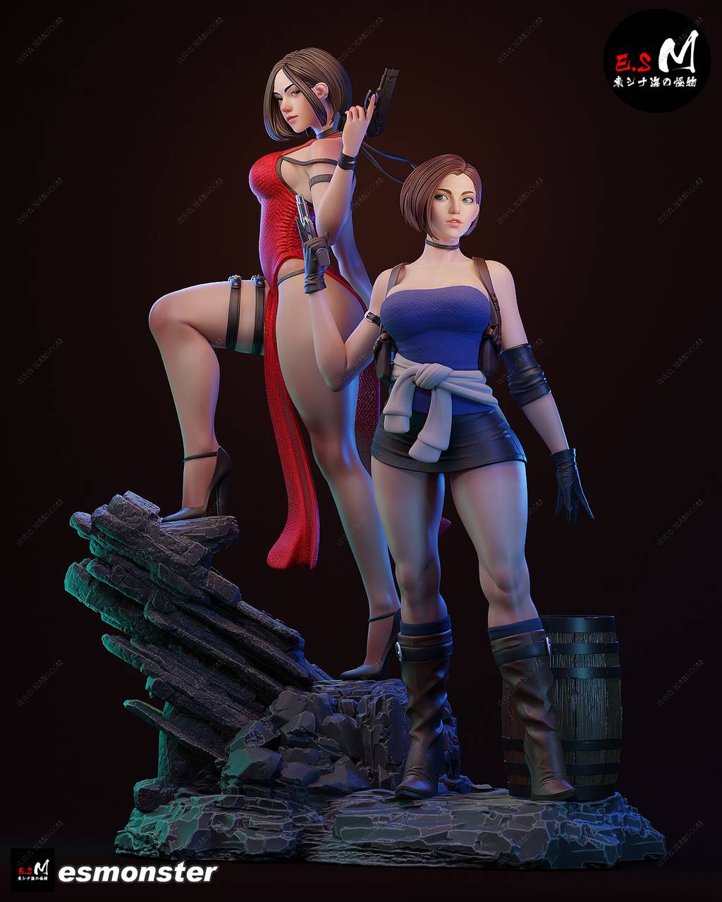 P站图纸印象馆 ESMonster 生化危机 艾达·王和吉尔·瓦伦蒂安 ESMonster 生化危机 艾达·王和吉尔·瓦伦蒂安