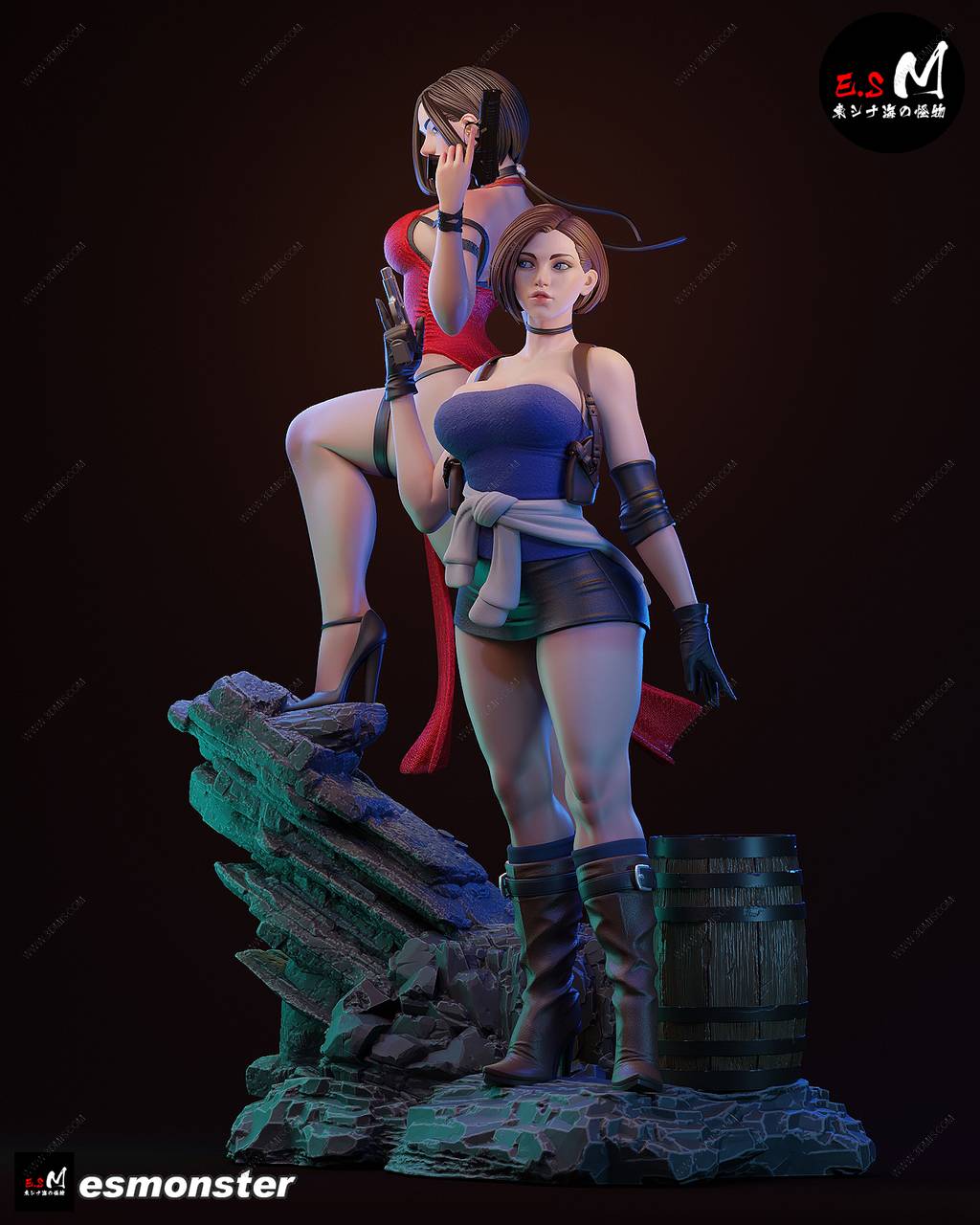 P站图纸印象馆 ESMonster 生化危机 艾达·王和吉尔·瓦伦蒂安 ESMonster 生化危机 艾达·王和吉尔·瓦伦蒂安