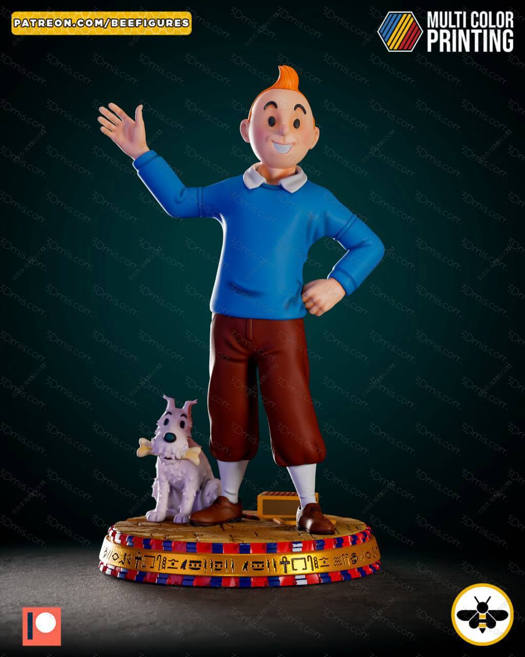 Bee Figures ‌丁丁历险记 丁丁