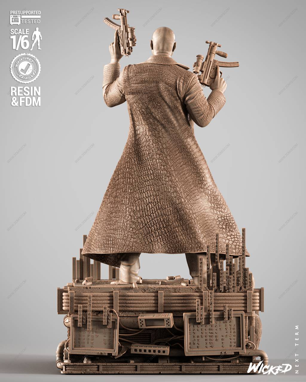 P站图纸印象馆 3DWicked 骇客帝国 墨菲斯 3DWicked 骇客帝国 墨菲斯