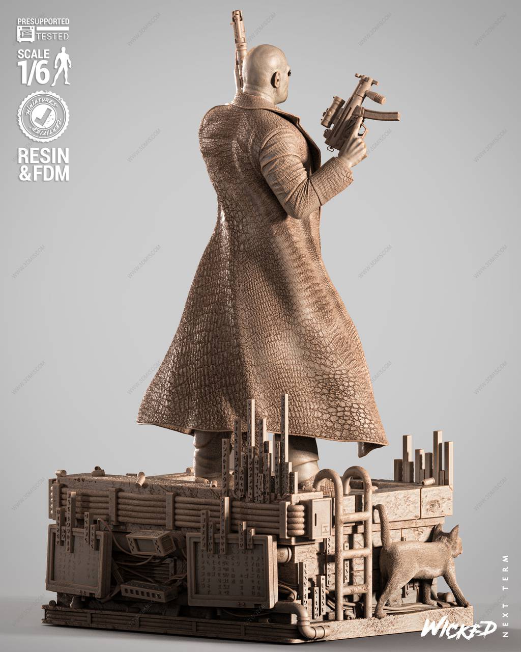 P站图纸印象馆 3DWicked 骇客帝国 墨菲斯 3DWicked 骇客帝国 墨菲斯