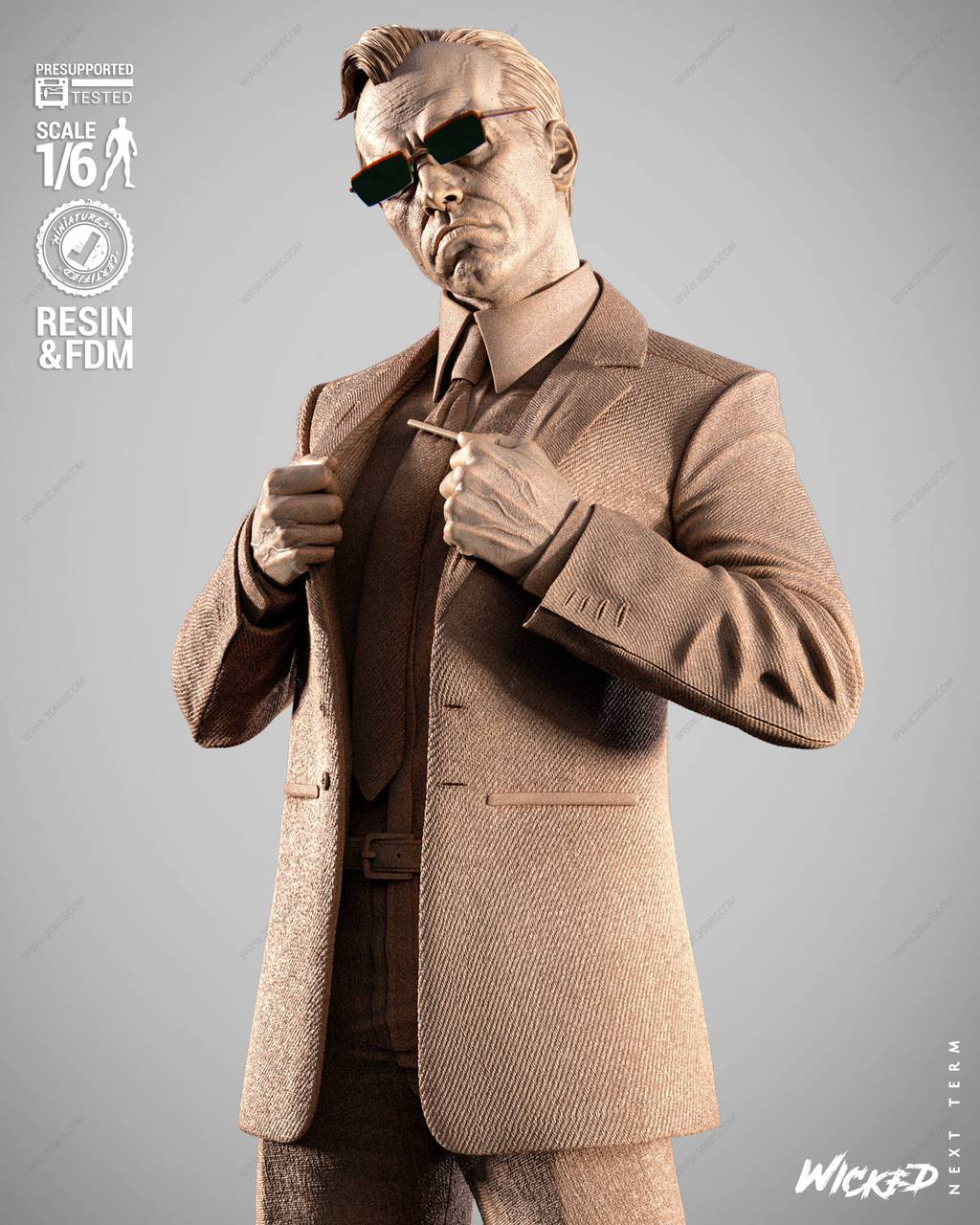 P站图纸印象馆 3DWicked 骇客帝国 史密斯 3DWicked 骇客帝国 史密斯