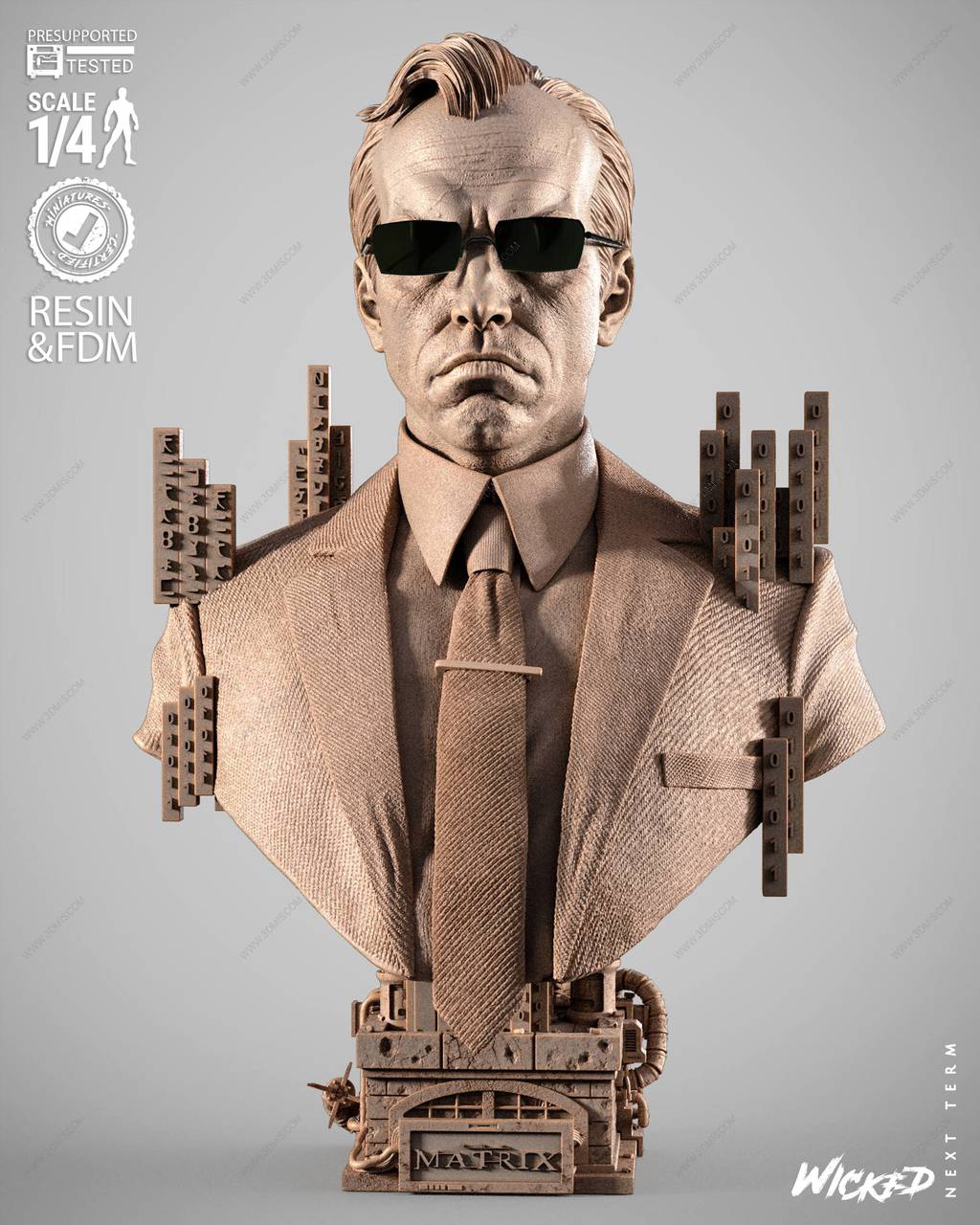 P站图纸印象馆 3DWicked 骇客帝国 史密斯 3DWicked 骇客帝国 史密斯