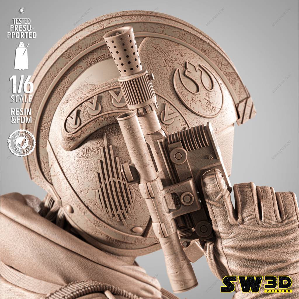 P站图纸印象馆 SW3D 曼达洛人 卢克 SW3D 曼达洛人 卢克