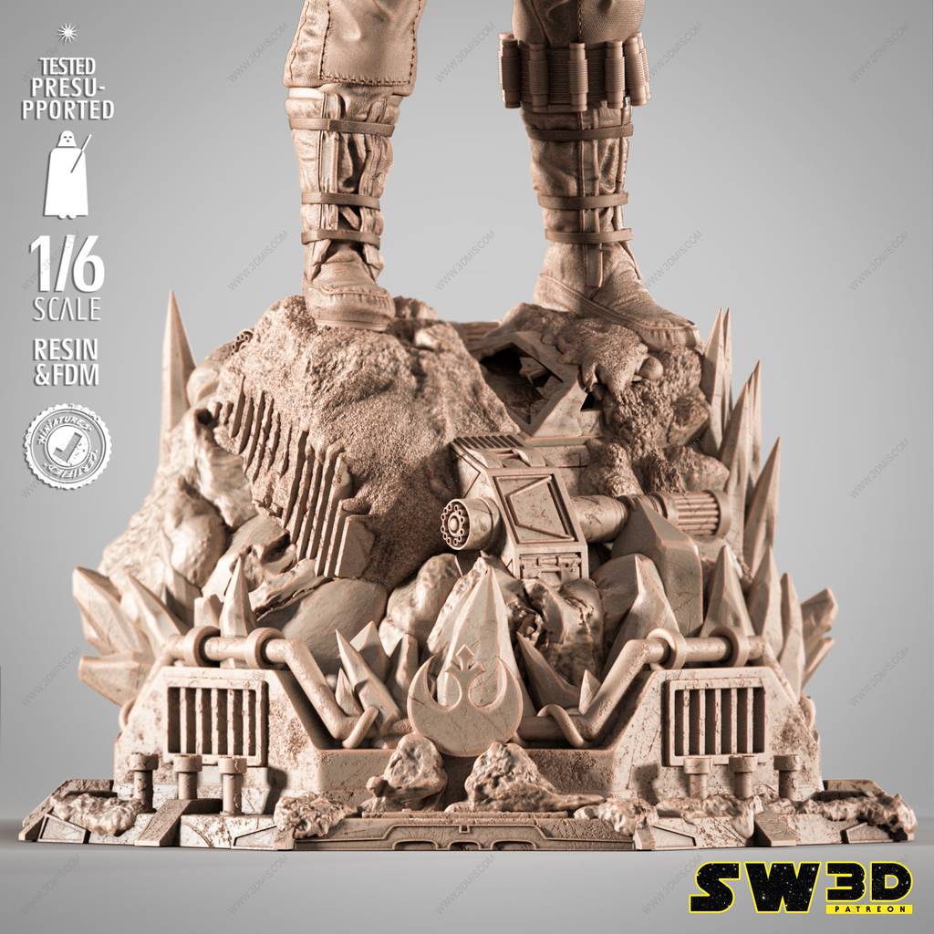 P站图纸印象馆 SW3D 曼达洛人 卢克 SW3D 曼达洛人 卢克